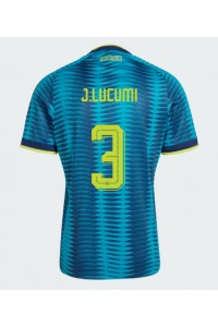 Kolumbia Jhon Lucumi #3 Jalkapallovaatteet Vieraspaita MM-kisat 2026 Lyhythihainen